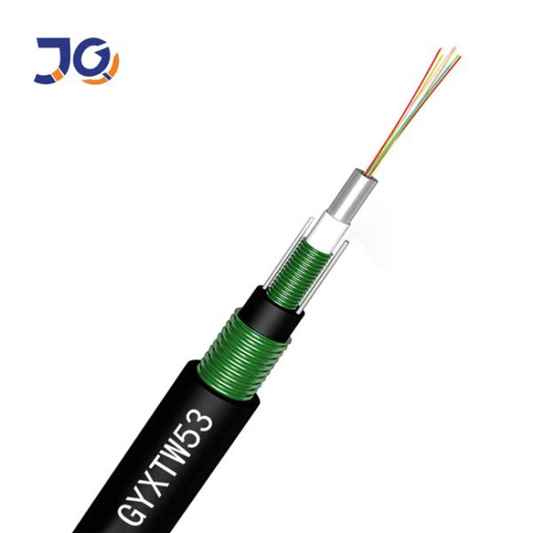 Buy cheap Customized Outdoor Fiber Optic Cable SM G652D Steel Wire Strength Member Armored GYXTW53 from wholesalers