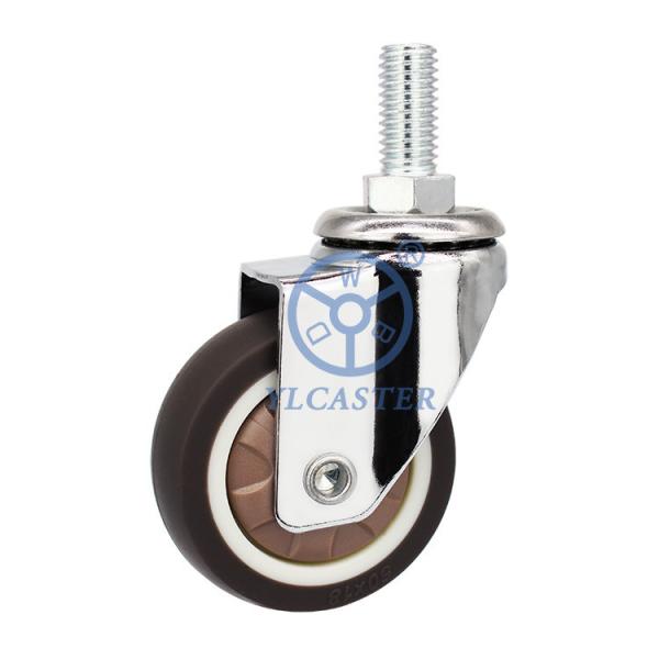 Buy cheap Threaded Stem Furniture Casters Chemical Resistant Wheel M10x25mm TPR Casters For Lab Carts from wholesalers