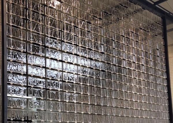 Buy cheap Heat Insulation Floor Wall 2 Inch Lattice Clear Glass Brick Tiles from wholesalers