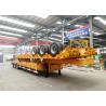 Buy cheap 608020559551/6 Low Loader 3 Axle 80 Tons Low Bed Trailer from wholesalers
