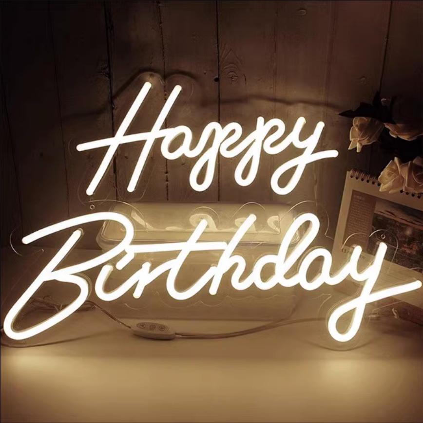 Hustle LED Letter Light Personalized Pink Neon Sign For Bedroom Decoration
