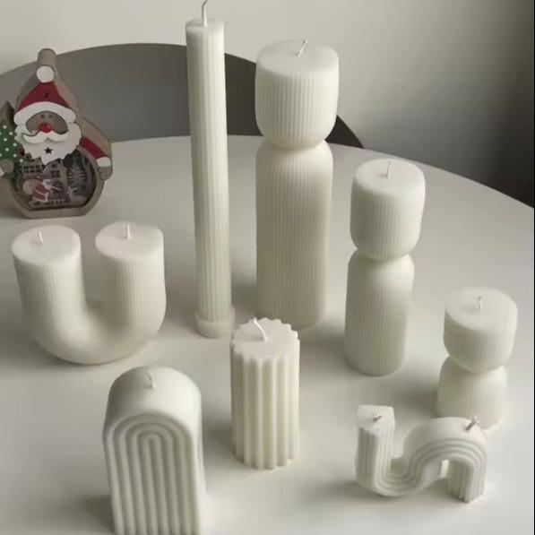 Buy cheap Custom Shape Craft Candle Cylinder Stick Candle Scented Pillar Creative Candles from wholesalers