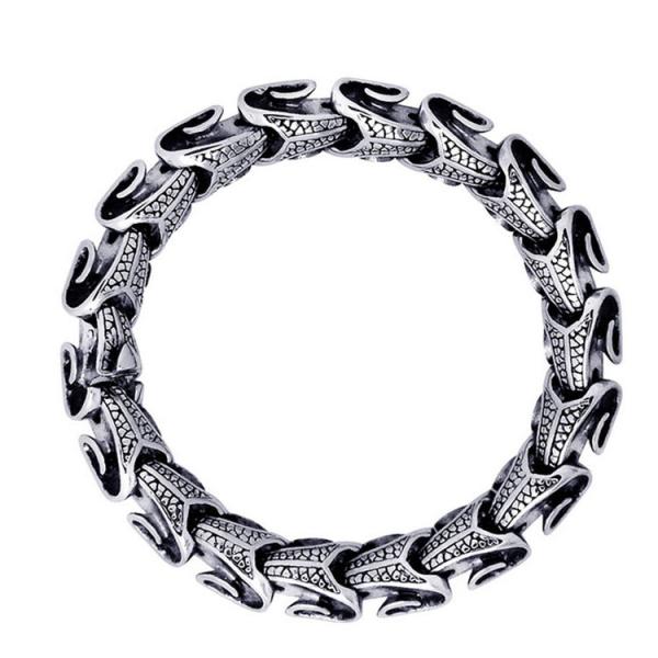 Buy cheap Men's Titanium Stainless Steel Bracelet Vintage Style 8 Inches (JCE245) from wholesalers