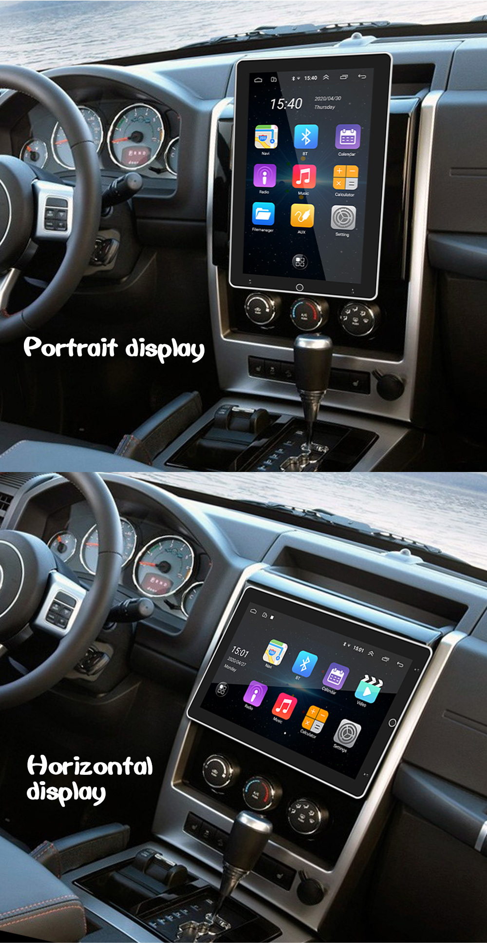 Universal 2DIN Stereo Radio GPS Car Multimedia Video Player for Android 7 9 10 Inch