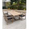 Buy cheap OEM Nordic Simple Outdoor Teak Wood Dining Table And Chairs from wholesalers