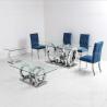 Buy cheap 20 - 40mm Marble Stone Gold Stainless Steel Furniture 10 Seater Dining Table Sets from wholesalers