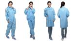ESD Cleanroom Smock Jumpsuit Uniform Workwear Labcoat Protective Coverall