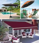Retractable Coated Waterproof Outdoor Awning Fabric Anti Splashing