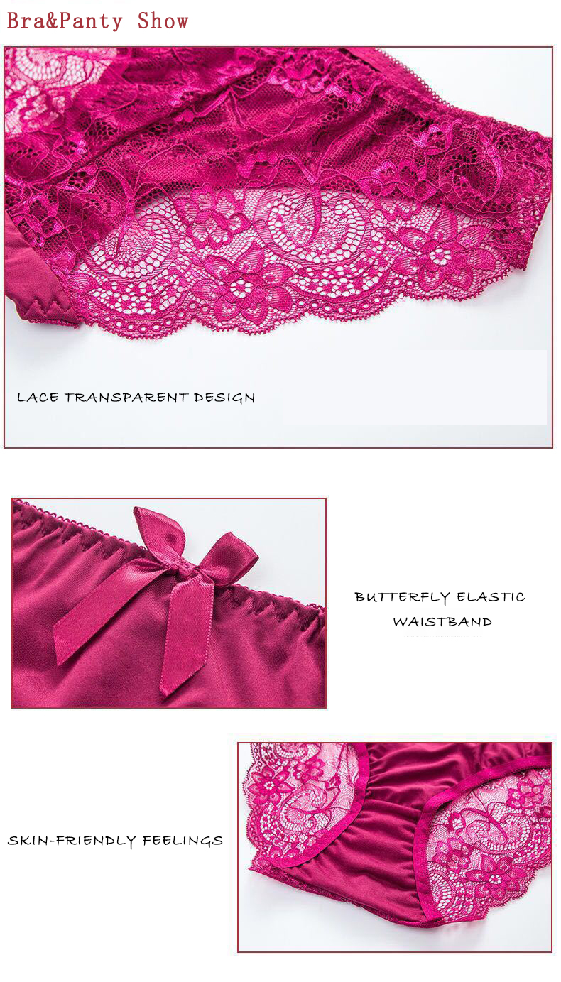 Back Front Closure Custom Underwear Set Women Cross Butterfly Bras Panties Set