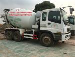 10PE1 Engine Used Concrete Mixer Trucks , Mobile Concrete Mixer Truck