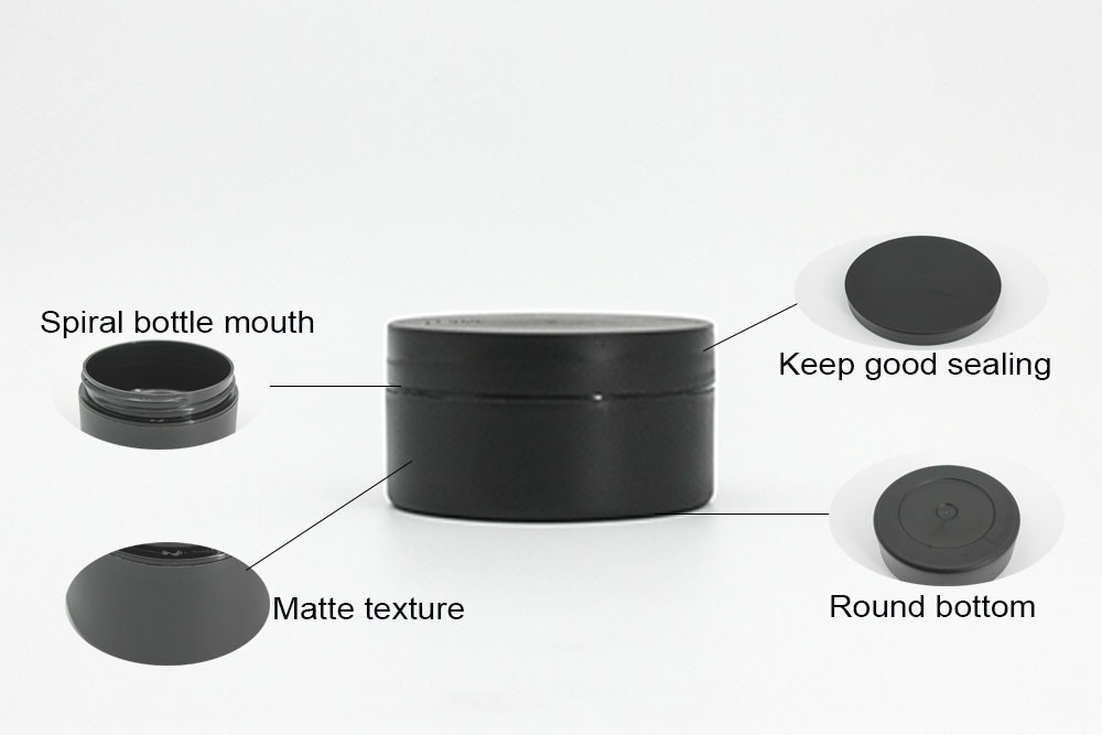 Matte 120ml 46x46x44mm Cosmetic Cream Jars