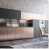 Buy cheap Luxury Rosy PVC Kitchen Cabinets High Gloss Lacquer Kitchen Cabinets from wholesalers