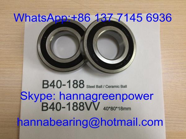 Buy cheap B40-188VV 15000RPM Steel Ball Bearing B40-188-2RS High Speed Motor Bearing 40*80*18mm from wholesalers