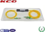 FC / APC Single Mode 1310/1550nm Dual Windows Fiber Optic 1*2 Fused Coupler