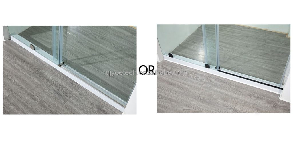 Modern Design 3/8 Inch Tempered Glass Double Sliding Doors for Commercial Buildings