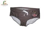 High Waisted Mens Bikini Swimwear Plus Size Elastane Sublimation Customized