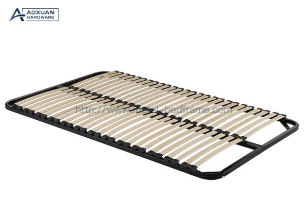 Buy cheap Curved Poplar Reinforced Encrypted Slat Bed Frame from wholesalers