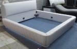 Buy cheap Pu leather padded headboard, modern design leather bed from wholesalers
