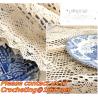 Buy cheap Round Hand Crochet table clothing - table cover - white , for wedding and banquet from wholesalers