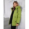 Buy cheap Stylish Hooded Bio-Down Jacket Water And Wind Proof Mid-Length Coat For Women from wholesalers