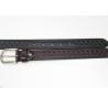 Buy cheap Vintage Buckle Womens Genuine Leather Belt Embossing Rhombus Pattern from wholesalers