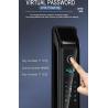Buy cheap Aluminum Fingerprint Digital Door Lock Keyless Smart Door Lock With Handle from wholesalers