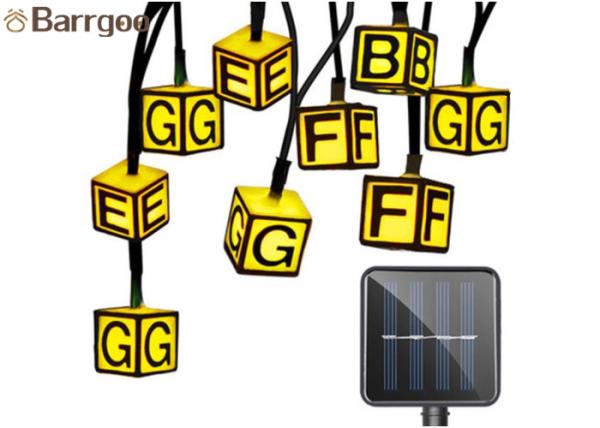 Buy cheap Creative Letter Solar Powered Outdoor Christmas String Lights Waterproof Plastic Material from wholesalers