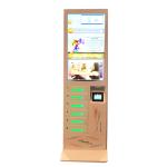 Buy cheap Coin Operated Floor Stand Cell Phone Charging Machine Mobile Phone Charging Station with 43 LCD screen from wholesalers