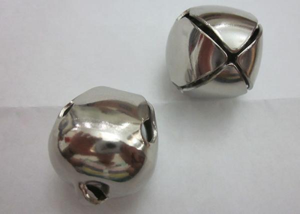 Buy cheap supply hard iron metal silver cross jingle bells for dog pet or toy of decoration jingle bell from wholesalers
