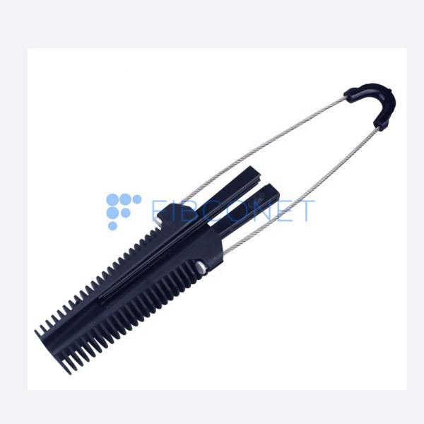 Buy cheap FTTH Nylon Optical Fiber Suspension Dead End Cable Anchor Clamp for Overhead Networks from wholesalers