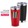 Buy cheap 20 OZ Stainless Steel Insulated Wine Tumbler Sustainable Powder Coated from wholesalers