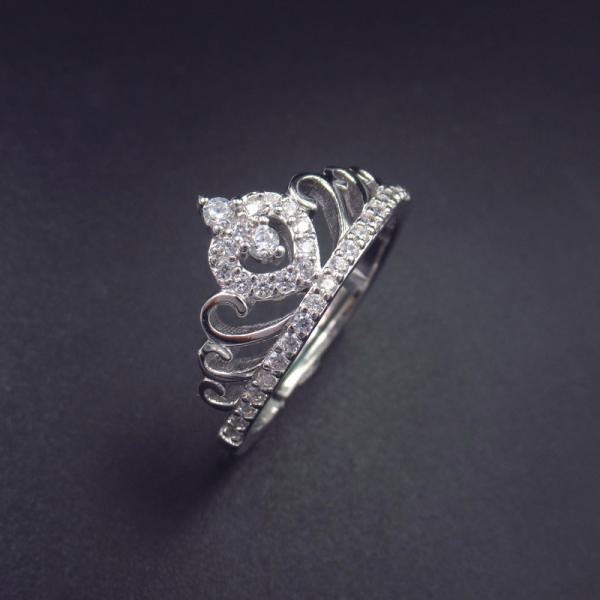 Buy cheap Crown Ring Loyal Castle Princess Silver Rings For Women In Engagement from wholesalers