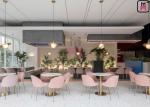 Diamond Stitch Tufted Upholstered Dining Chair For Rrestaurant