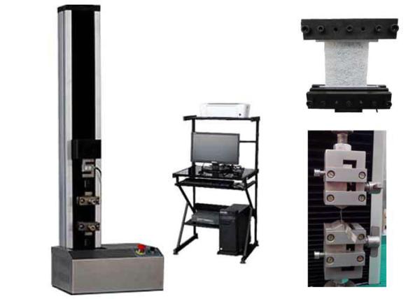 Buy cheap Single Column Universal Material Testing Machine Computer Control Large Stroke from wholesalers