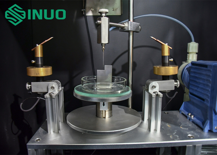 IEC 60884-1 Leakage Tracking Test Equipment Flammability Test For Insulating Material