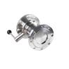 Buy cheap 304 Sanitary Welding Butterfly Valve with Non-Negative Pressure Flange Standard Forged from wholesalers
