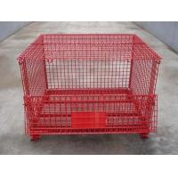 Buy cheap Multi Color Welded Wire Mesh Cage , Collapsible Steel Mesh Storage Cages product