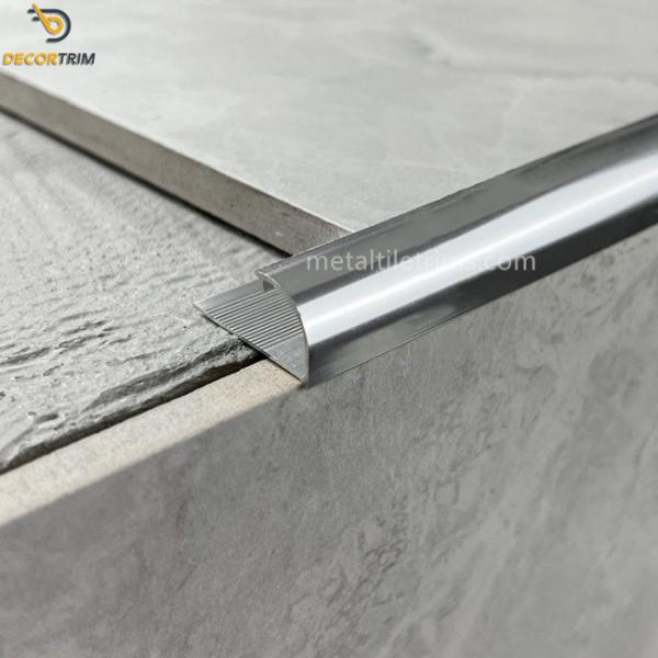 Buy cheap 12.5mm Silver Aluminium Tile Edging Strip custom Metal Tile Border from wholesalers