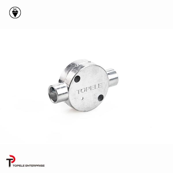 Buy cheap GI BS4568 Conduit Fitting 20mm 25mm 32mm 90 Angle Way Circular Junction Box from wholesalers