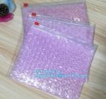 Flat bottom zip lock tin tie food packaging aluminum foil bubble bag, Air Bubble