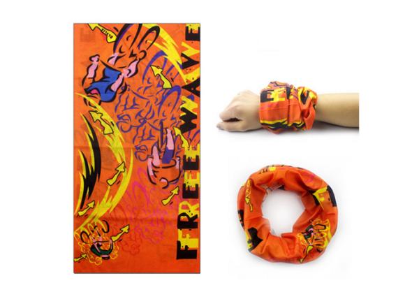 Buy cheap Orange Seamless Connect Tubular Headwear Digital Printing Speed Dry Customized from wholesalers