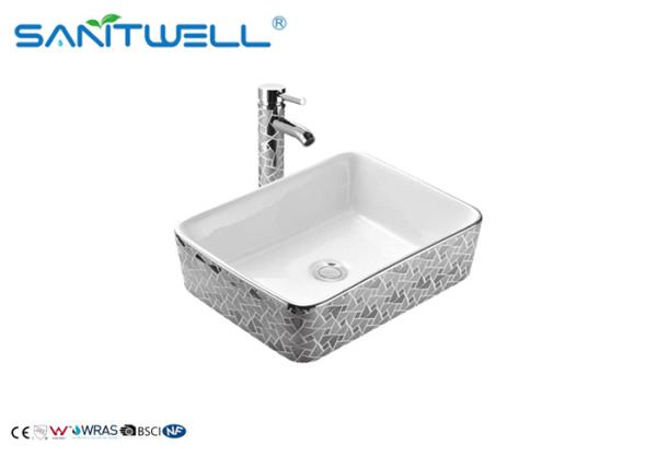 Buy cheap Gold Black Color Face Wash Basin AB8025E 500×500×165mm Modern Vanity Units from wholesalers