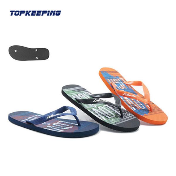 Buy cheap Summer Latest Fashion Beach Flip Flop Eva Sole PVC Upper Flip Flop For Man from wholesalers
