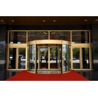 Buy cheap Luxurious building entrance Automatic curved sliding door Of Aluminium / steel product