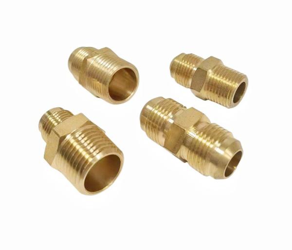 Buy cheap CNC Male Brass NPT Pipe Fittings wear resisting Provide OEM Services from wholesalers