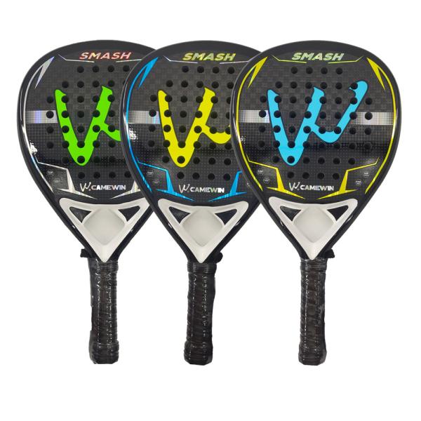 Buy cheap 18K Professional Carbon Fiber Padel Rackets Custom Sports Accessories from wholesalers
