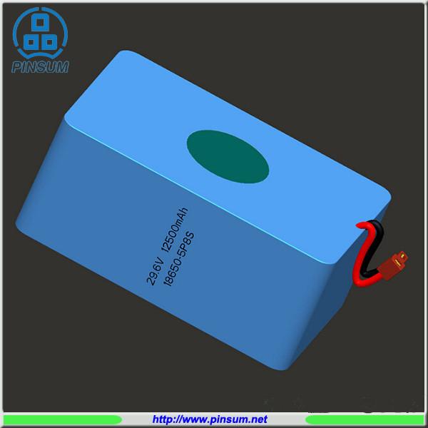 Buy cheap Li-ion battery pack 5P8S 29.6V 12500mAh 18650 battery pack from wholesalers