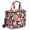 Buy cheap Thermal Insulated Cooler Tote Bags Wide Open Snacks Organizer Flower Printed from wholesalers