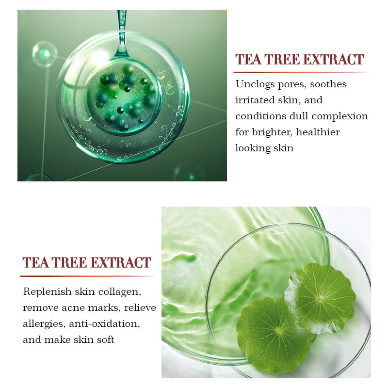 1oz/30ml OEM Organic Tea Tree Relief Essence Face Serum Repair Acne Pimple Remover