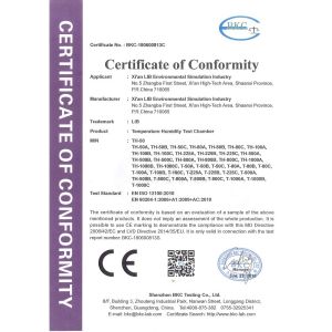 Xi'An LIB Environmental Simulation Industry Certifications